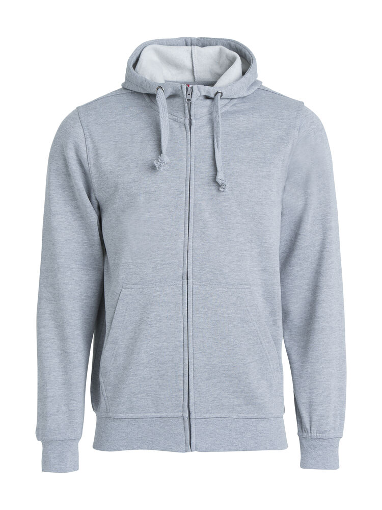 Clique - Basic Hoody Full Zip - Grismélange
