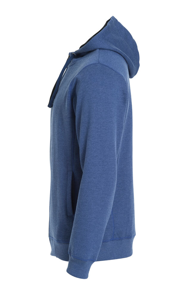 Clique - Classic Hoody Full Zip Blauw-melange XS
