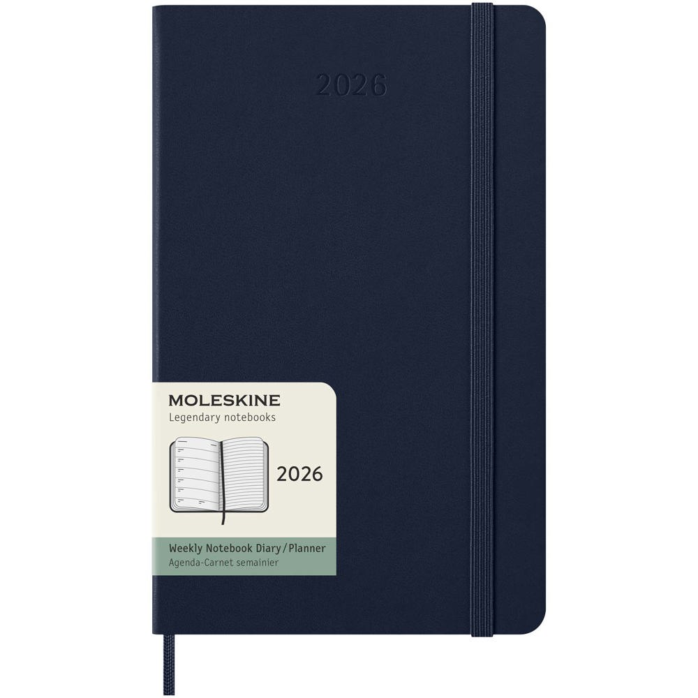 Agenda L hebdomadaire 12 mois Moleskine à couverture rigide - Bleu saphir