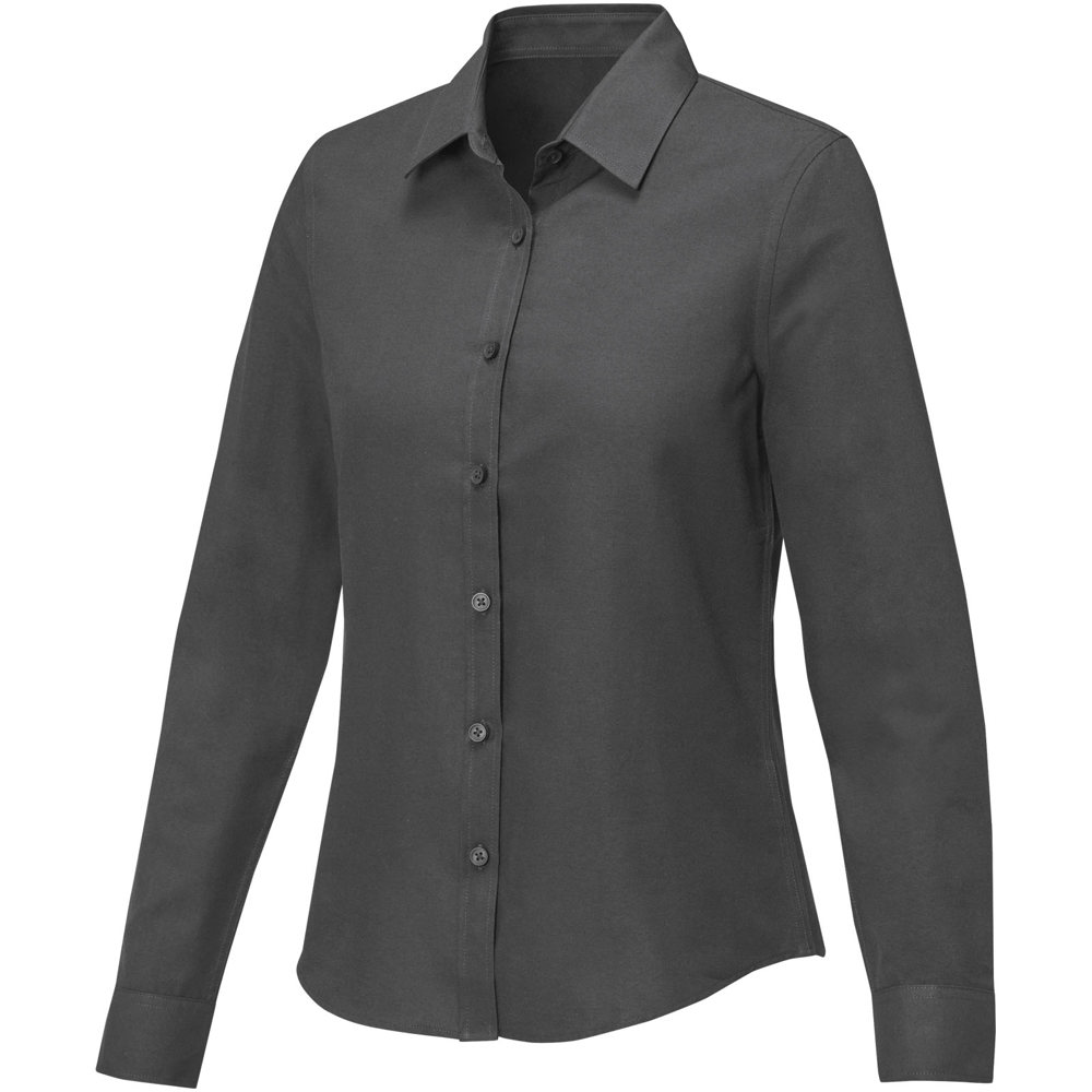 Chemise à manches longues de 130 g/m² Pollux pour femme - Gris storm