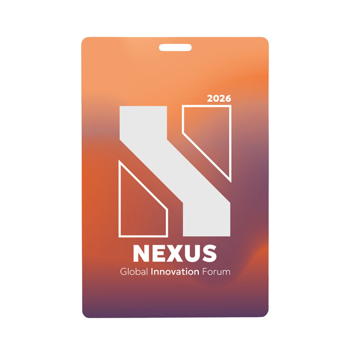 BADLARGE - Lanyard badge 120 x 80 mm