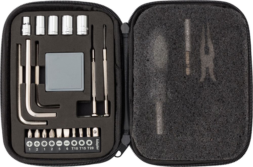 Boîte à outils de 23 pièces dans un étui zippé en PU Lani