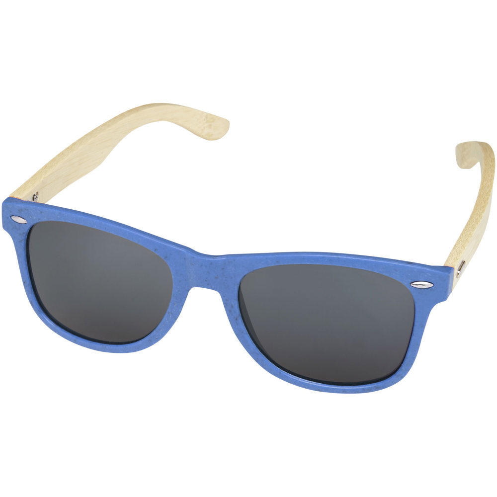 Sun Ray zonnebril van bamboe - Process blue