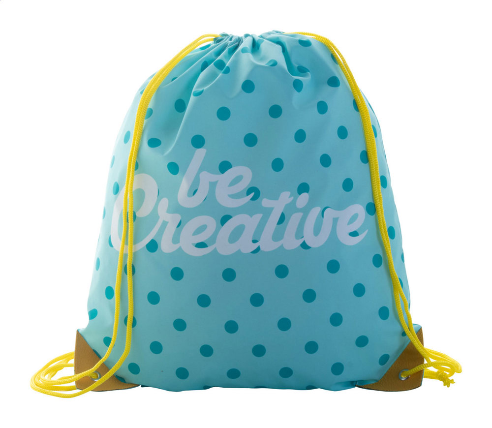 CreaDraw Plus - custom made tas met trekkoordsluiting - geel/wit