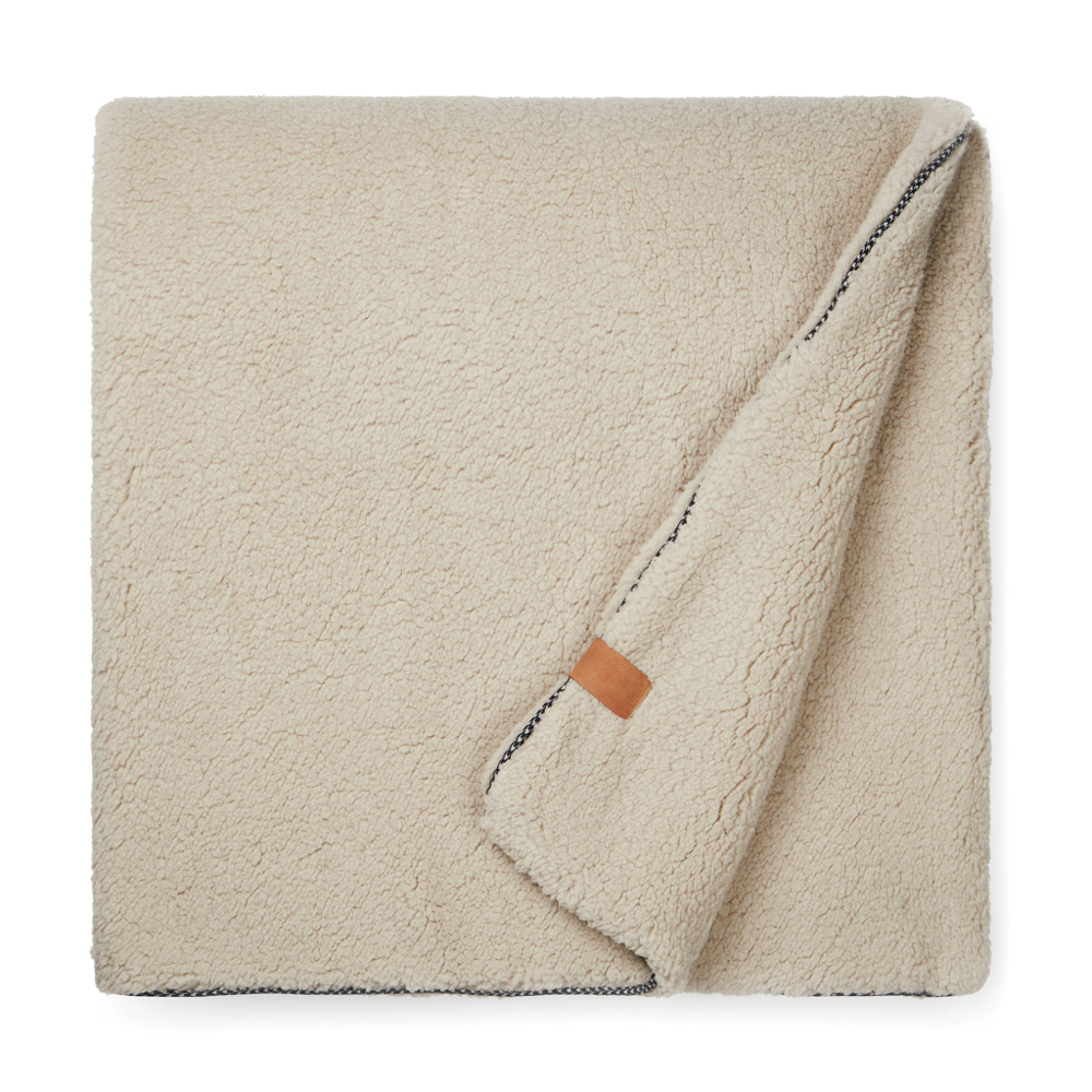VINGA Maine GRS recycled polyester dubbellaags deken - bruin (± PMS 14-1106)