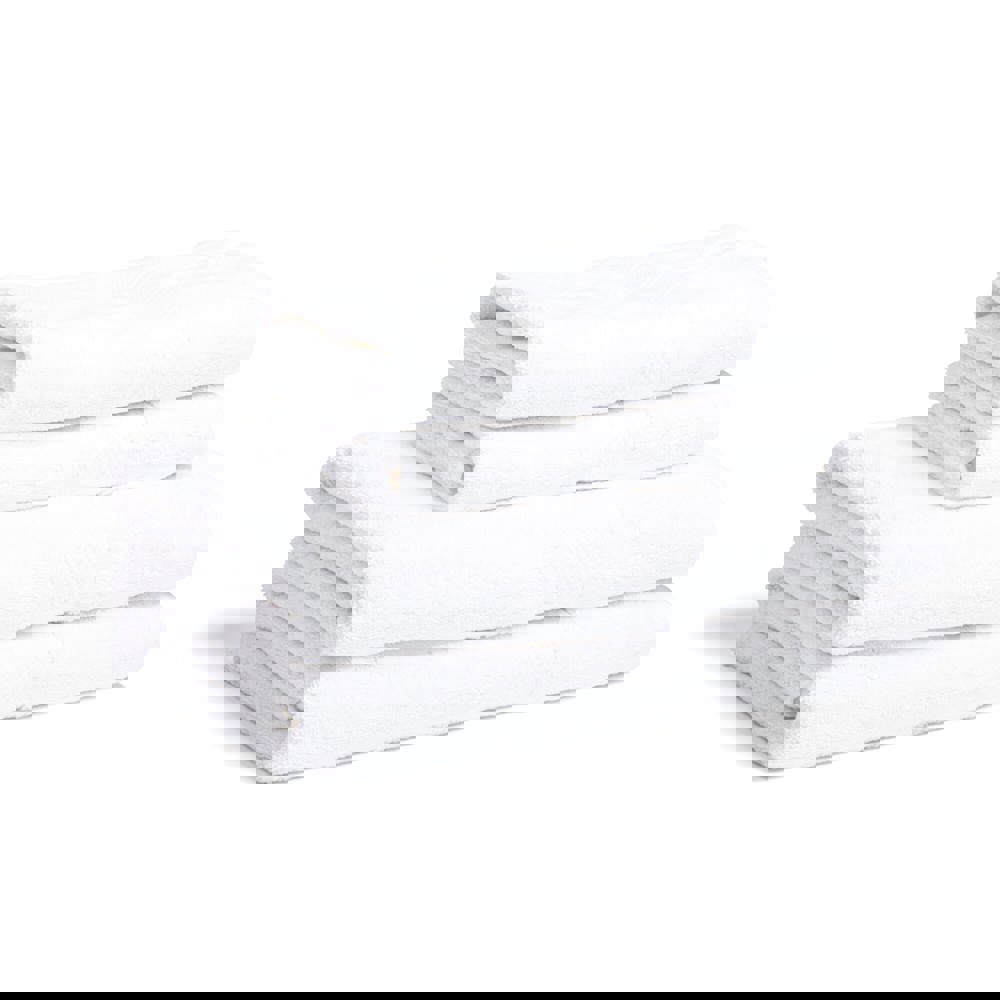 Lord Nelson Fairtrade handdoek 70x130cm set van 3 - wit