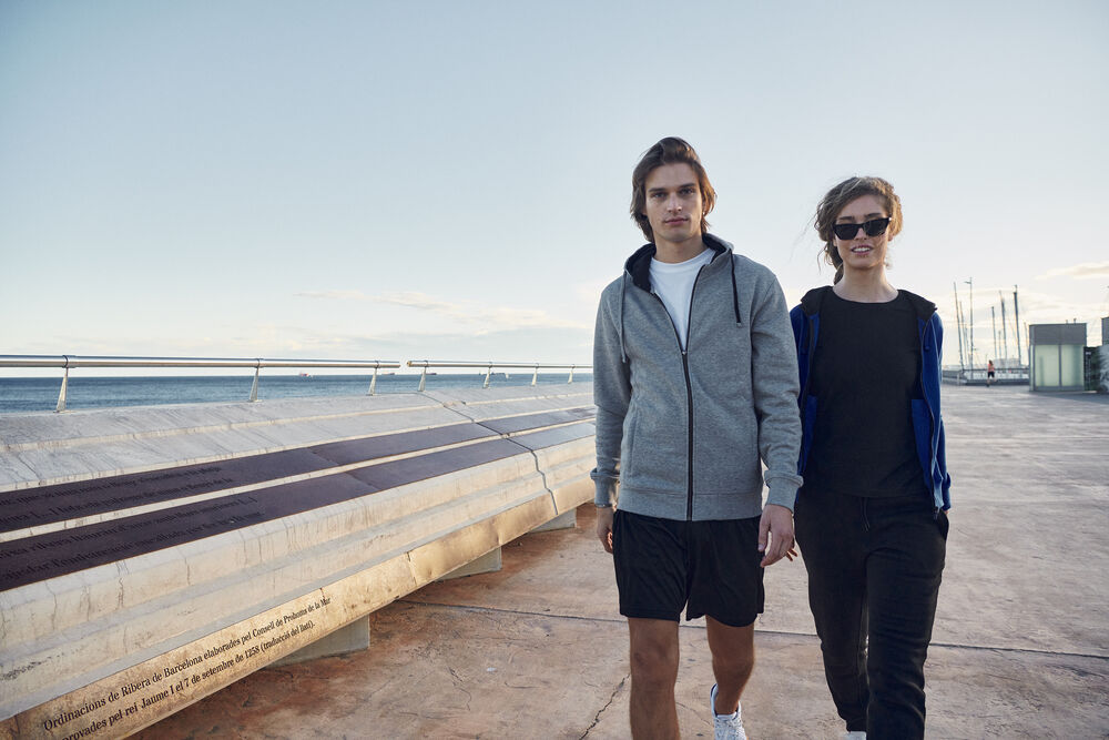 Clique - Classic Hoody Full Zip Women Blauw-melange L