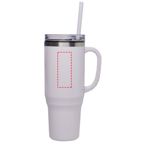 Melbourne 1200 ml RCS-gecertificeerde geïsoleerde beker met rietje