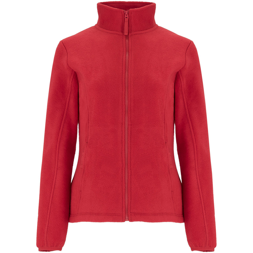 Artic fleece damesjack met volledige rits - rood