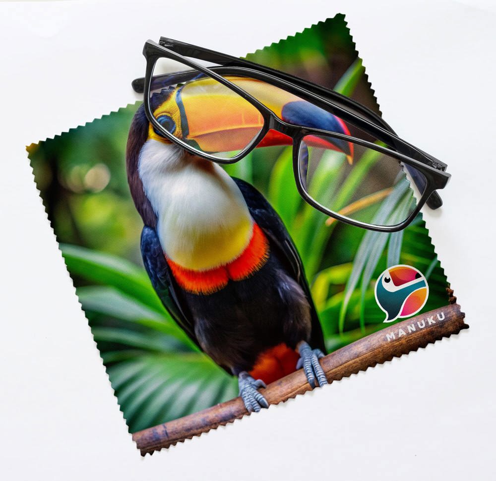 Chiffon de nettoyage en microfibre R-PET 15 x 15cm sublimation