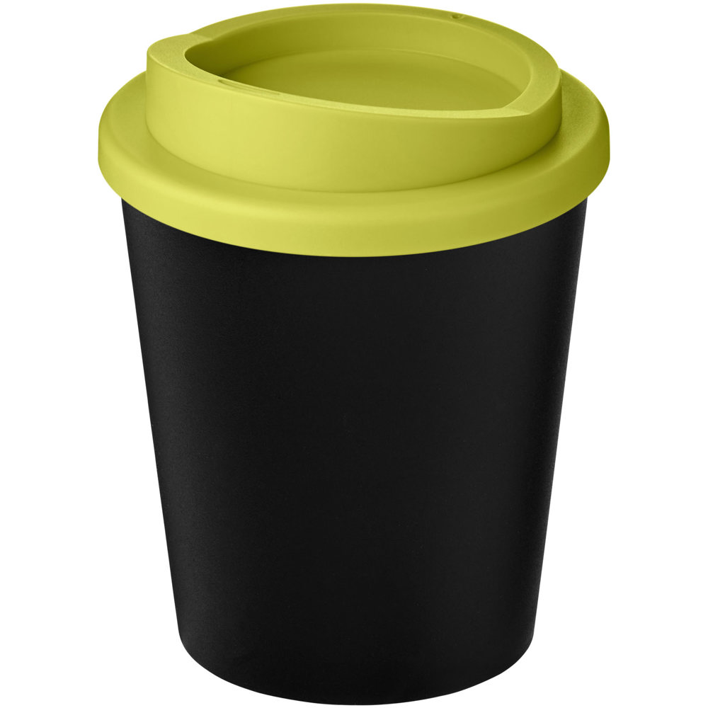 Americano® Espresso Eco 250 ml gerecyclede beker - Zwart, Lime
