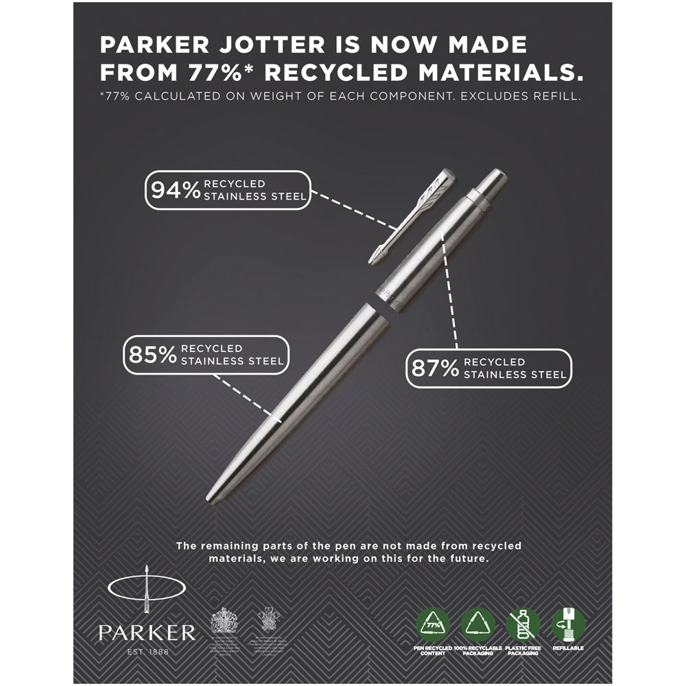 Parker Jotter balpen (blauwe inkt)