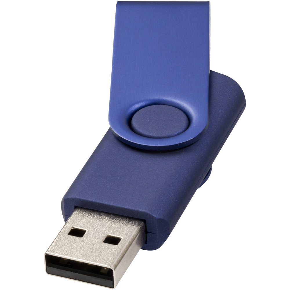 Clé USB 4 Go Rotate-metallic - Marine