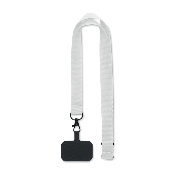 AMESTE - Lanyard porte-téléphone - Blanc