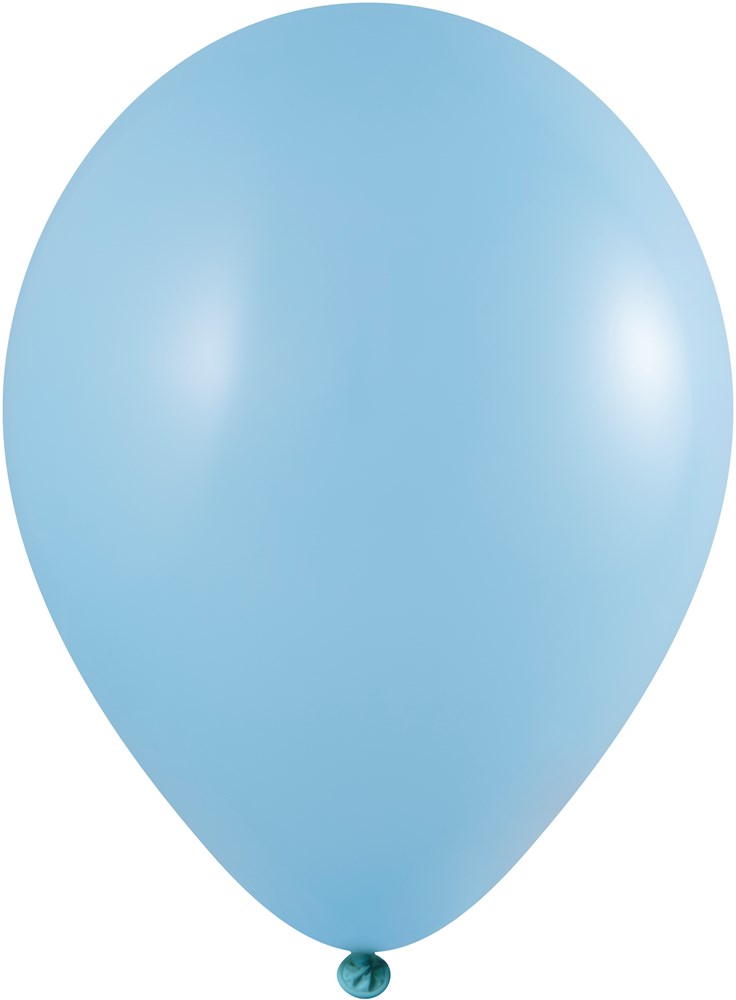 Ballonnen bedrukt 85/95 cm - Ø 33 cm - 11 inch - Licht blauw (1151) Pastel (± PMS 2915)