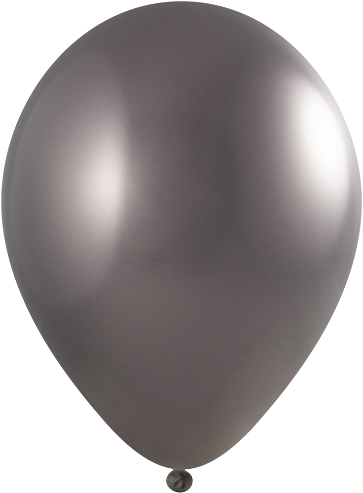 Ballonnen bedrukt 90/100 cm - Ø 35 cm - 12 inch - Antractiet Chroom (4790) (± PMS 8503)