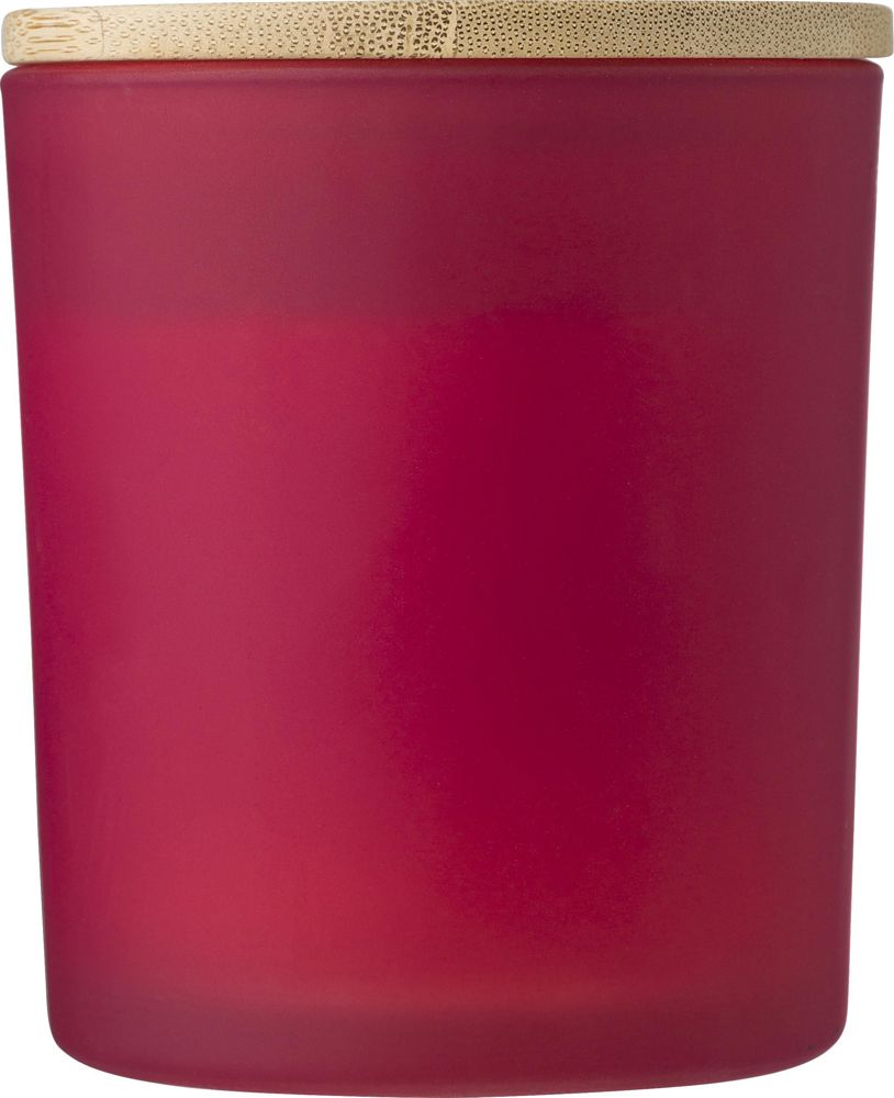 Bougie dans un contenant en verre Josiah - Rouge