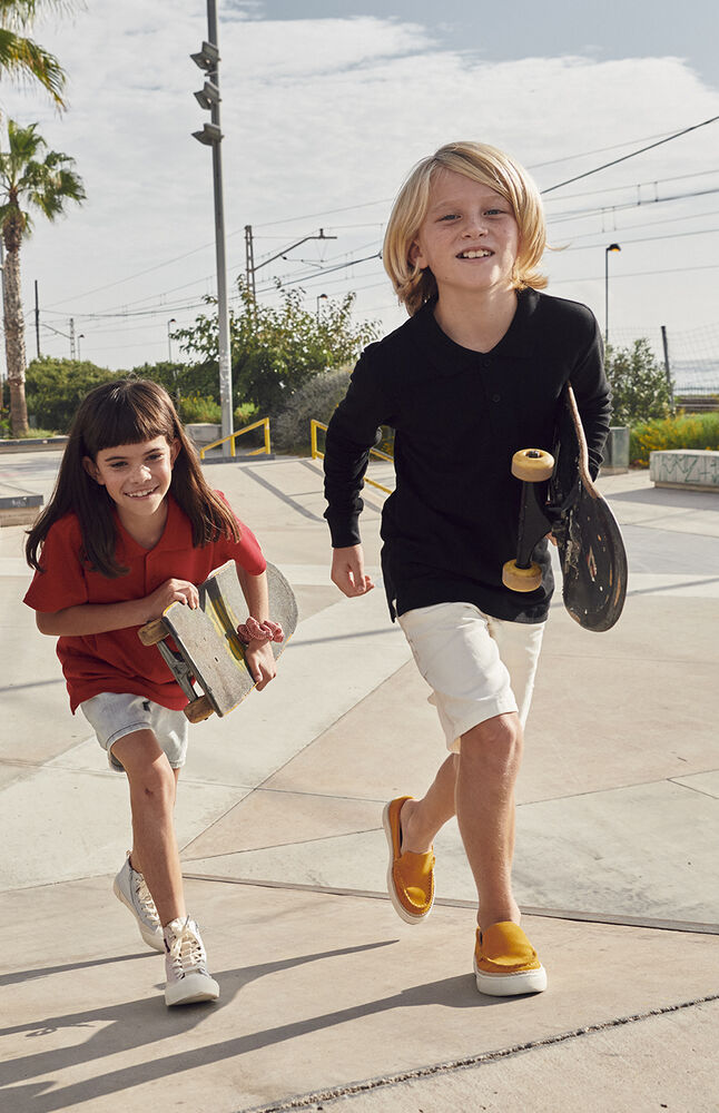 Clique - Basic Polo S/S Junior Wit 140