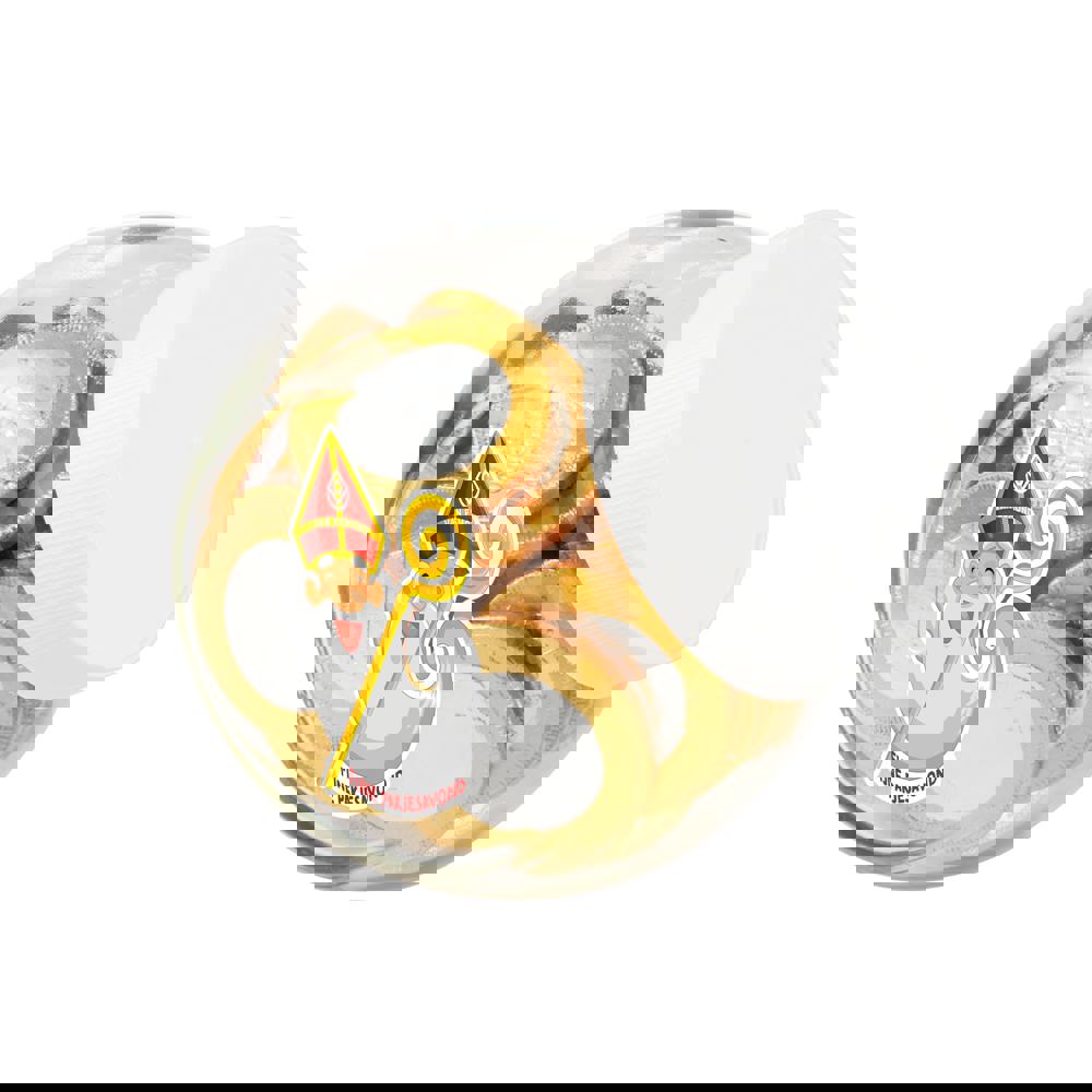 Klein glazen potje 0,4 liter, gevuld met snoep
