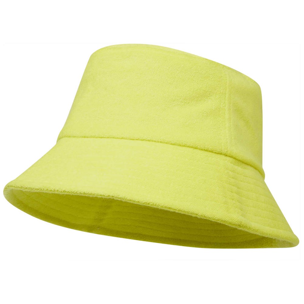 Bob anti-UV de 230 g/m² Melo en tissu éponge recyclé GRS - Citron vert