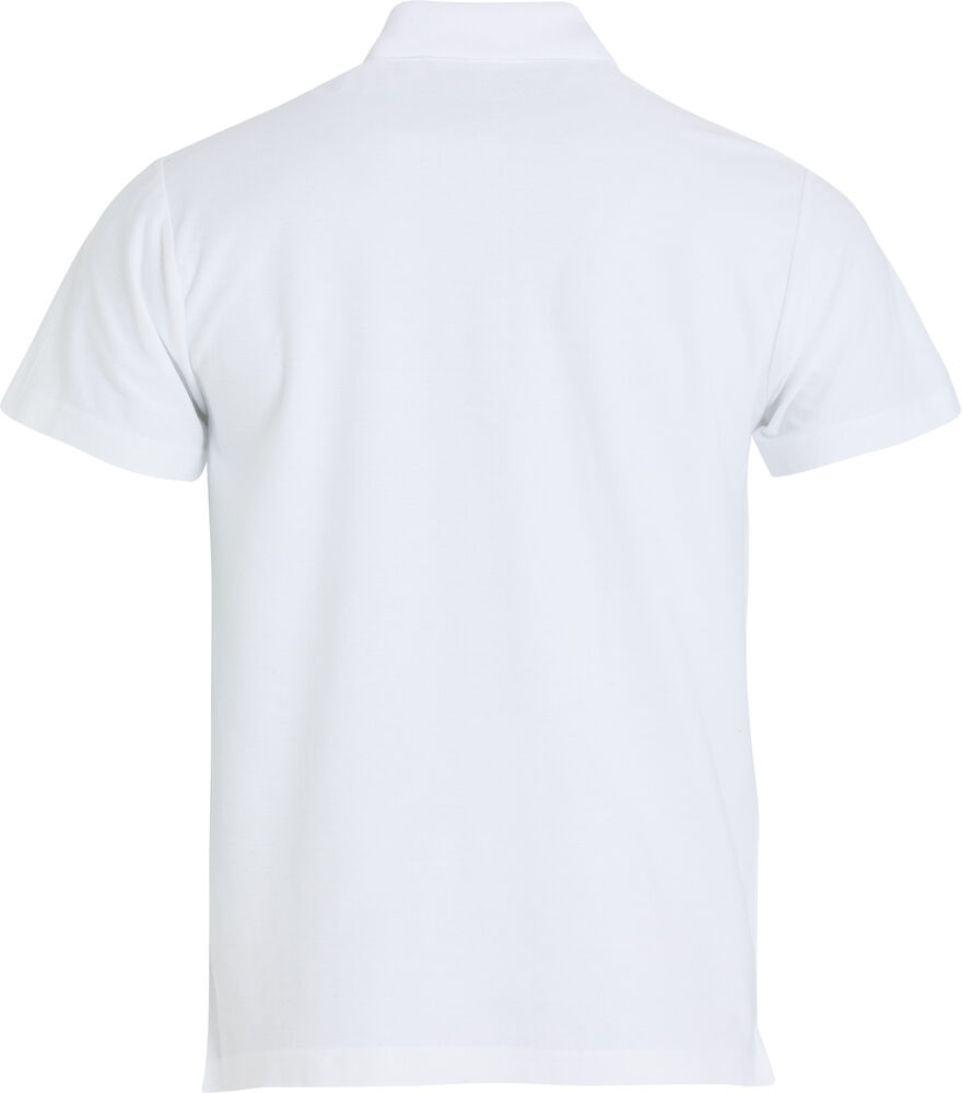 Clique - Basic Polo S/S Junior Wit 140