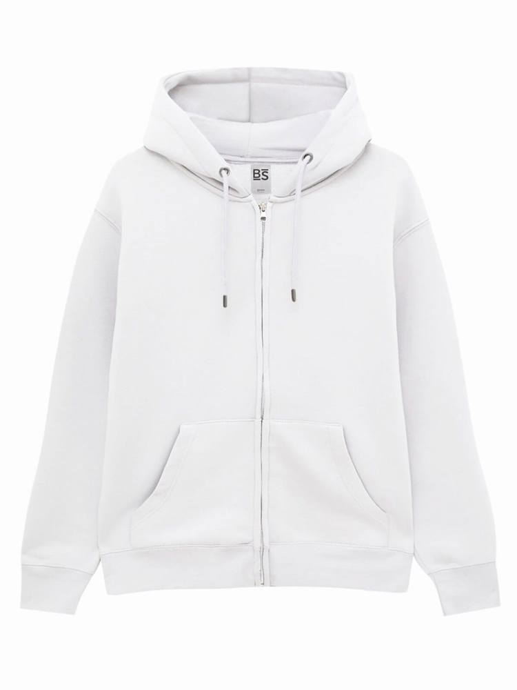 BS Chili sweat à capuche zippé, 280 gr/m² - Blanc (White)
