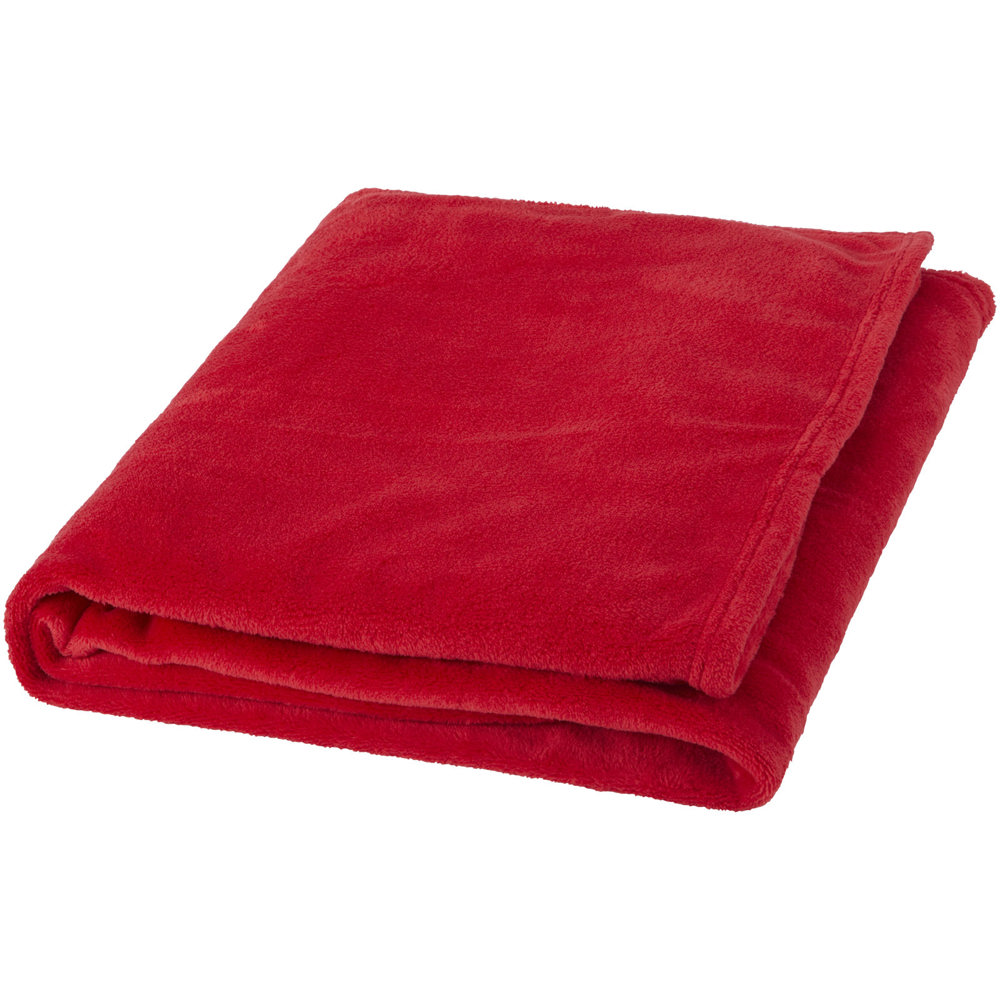 Bay extra zachte fleece deken - rood