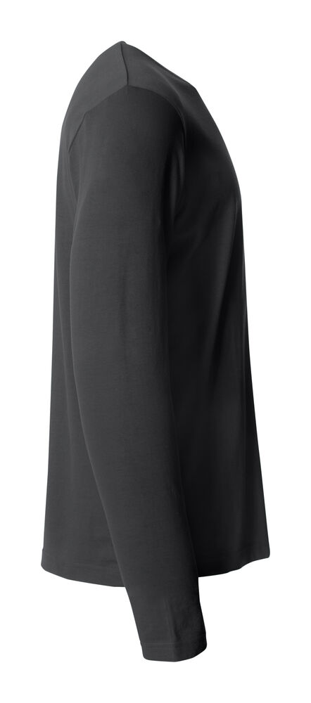 Clique - Basic-T L/S Zwart 4XL