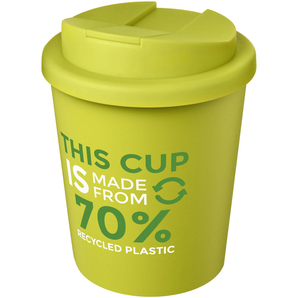 Americano® Espresso Eco 250 ml gerecyclede beker met knoeibestendig deksel 