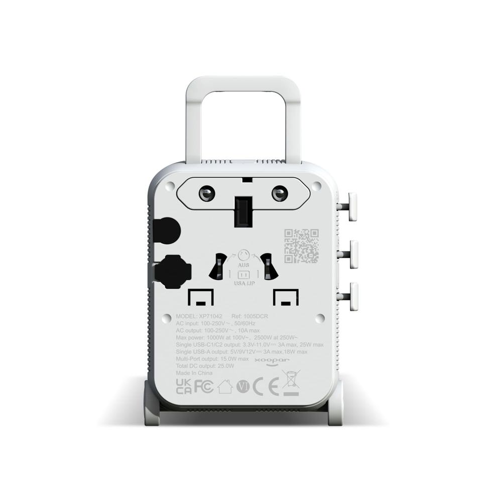 Chariot adaptateur universel GaN Xoopar Luggie pour voyages internationaux