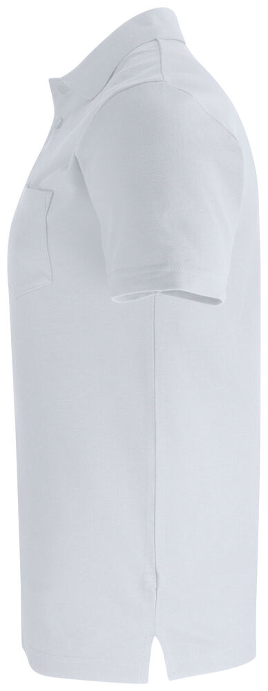 Clique - Basic Polo Pocket Blanc L