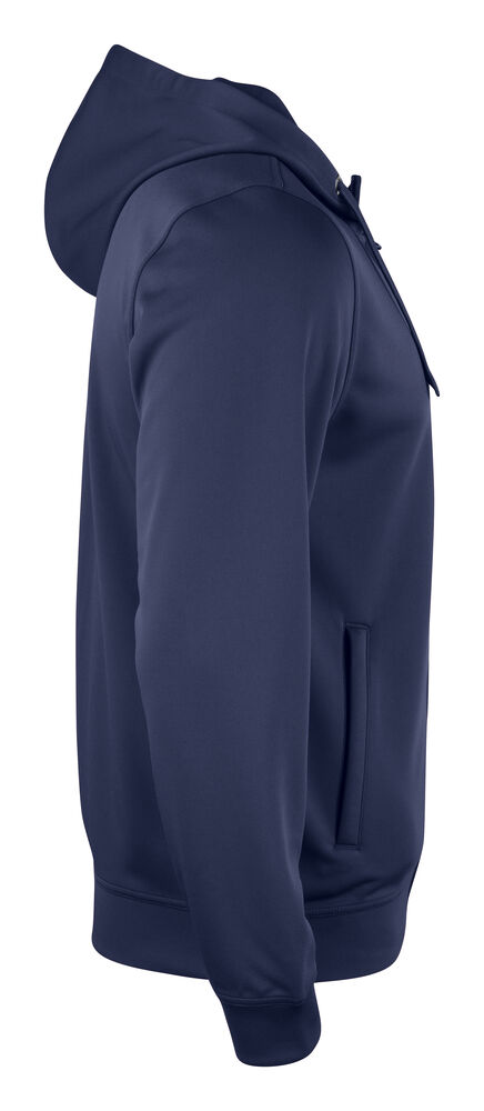 Clique - Basic Active Hoody Full Zip Bleufoncé XL