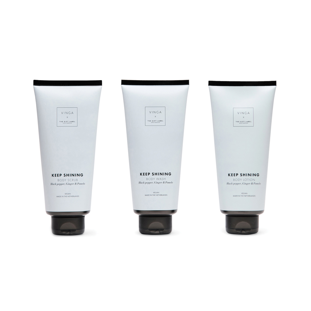 VINGA x TGL giftset voor lichaamsverzorging