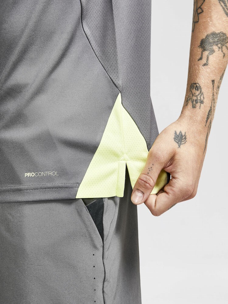 Craft - PRO Control Impact Ss Tee M Granite-Giallo M