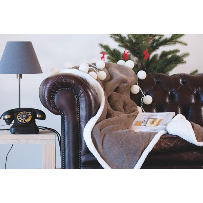 ZERMATT - Dekens, koraal fleece/sherpa