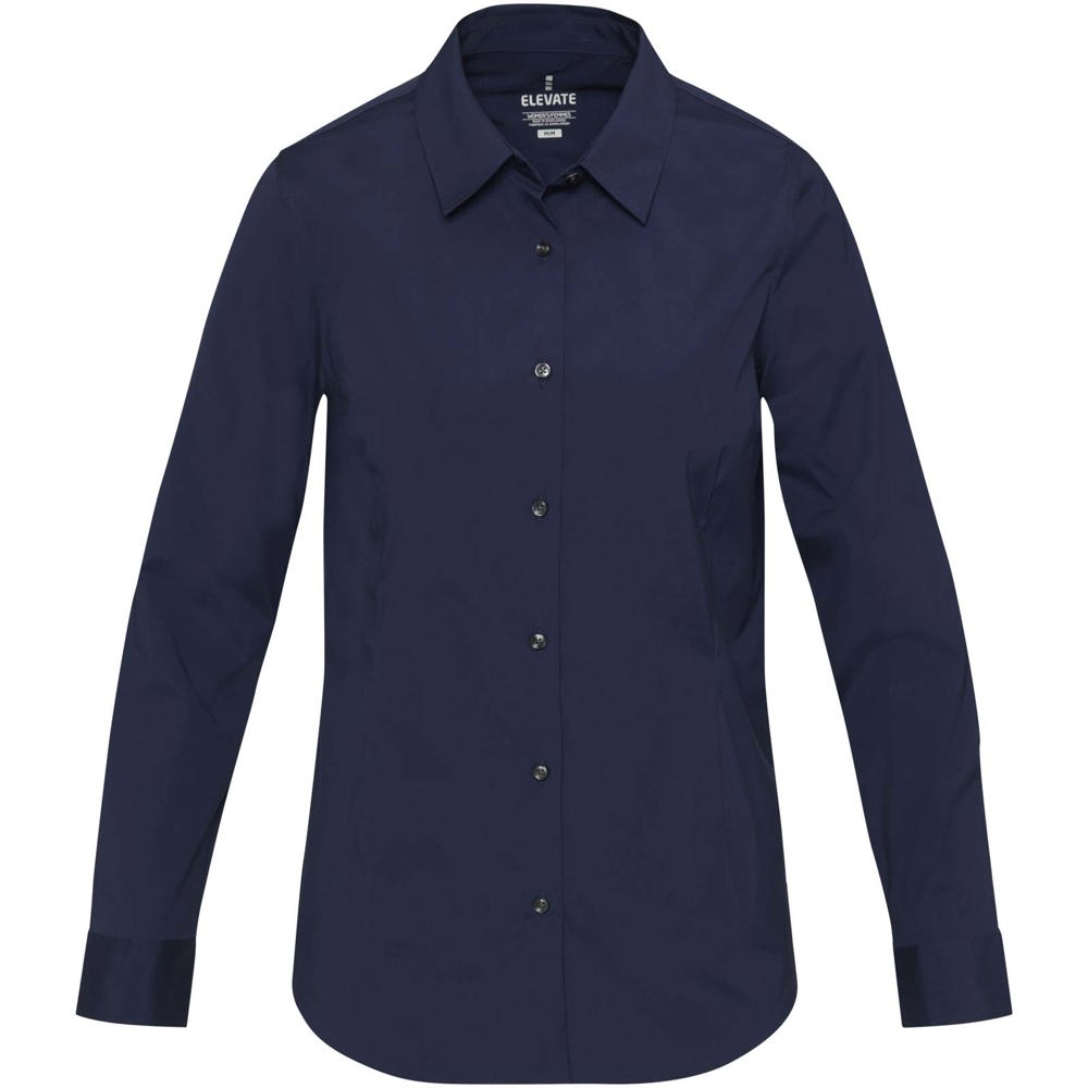 Carnelian poplin damesshirt