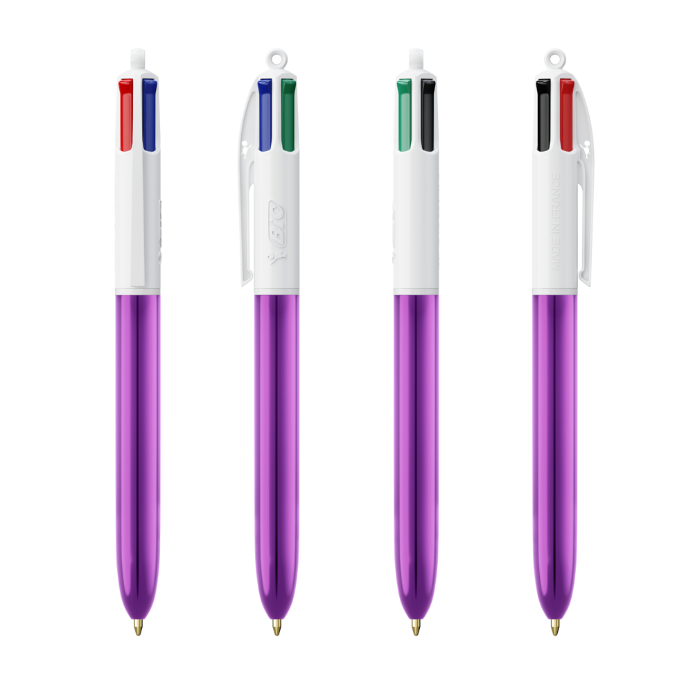 BIC® 4 Couleurs Shine bille