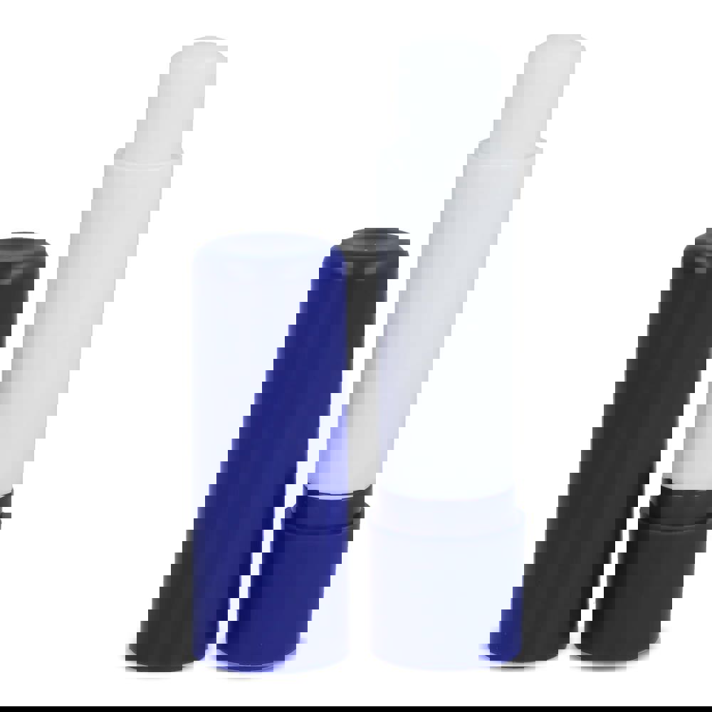 Klassieke lippenbalsemstick gerecycled materiaal - blauw