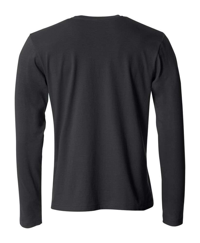 Clique - Basic-T L/S Zwart 4XL