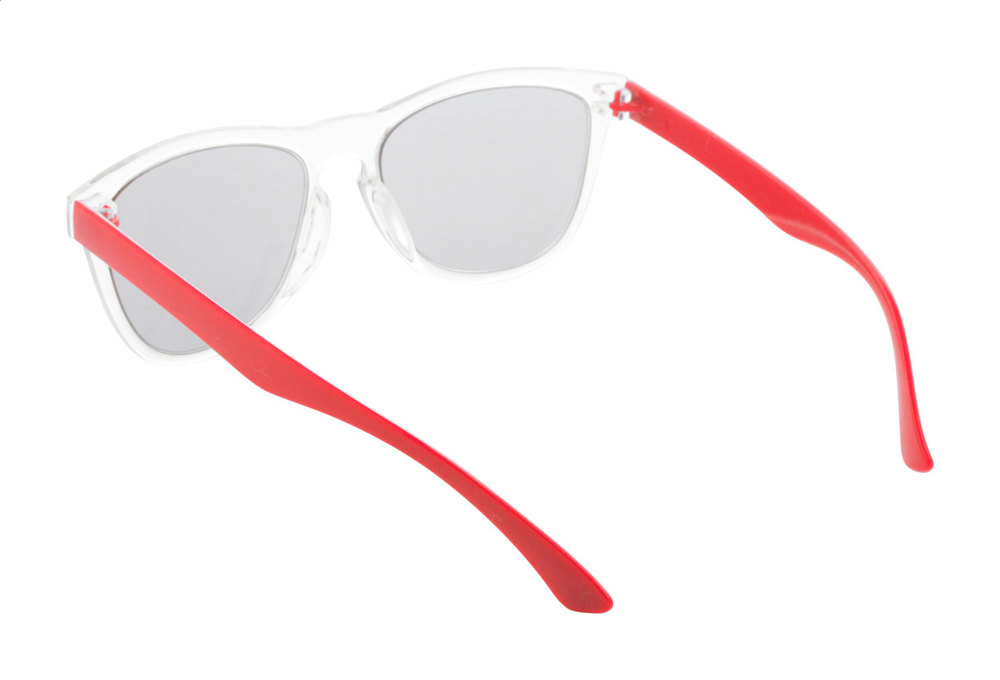 CreaSun - personaliseerbare zonnebril - wit/rood