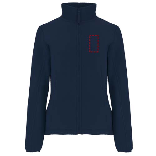 Artic fleece damesjack met volledige rits