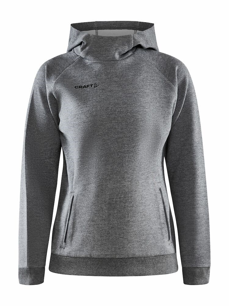 Craft - CORE Soul Hood Sweatshirt W - Dk Grey Melange