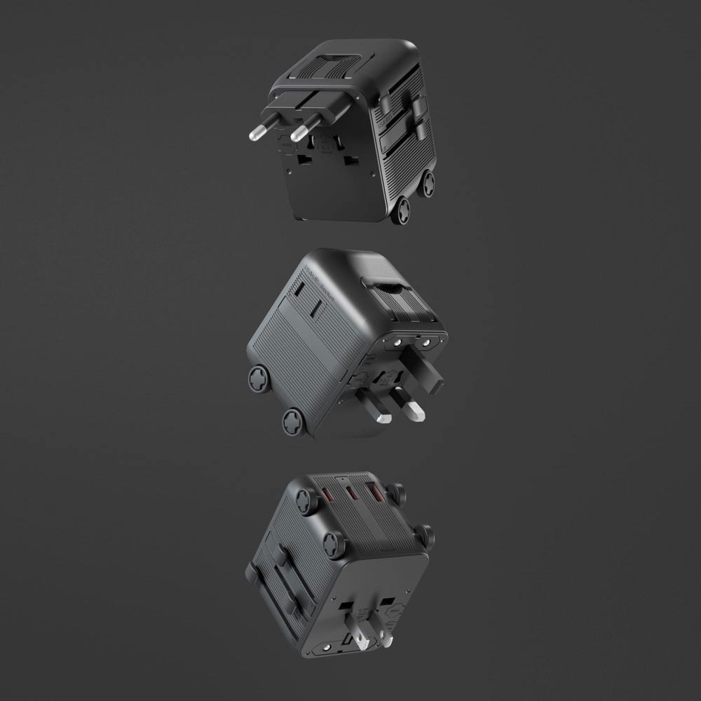 Chariot adaptateur universel GaN Xoopar Luggie pour voyages internationaux