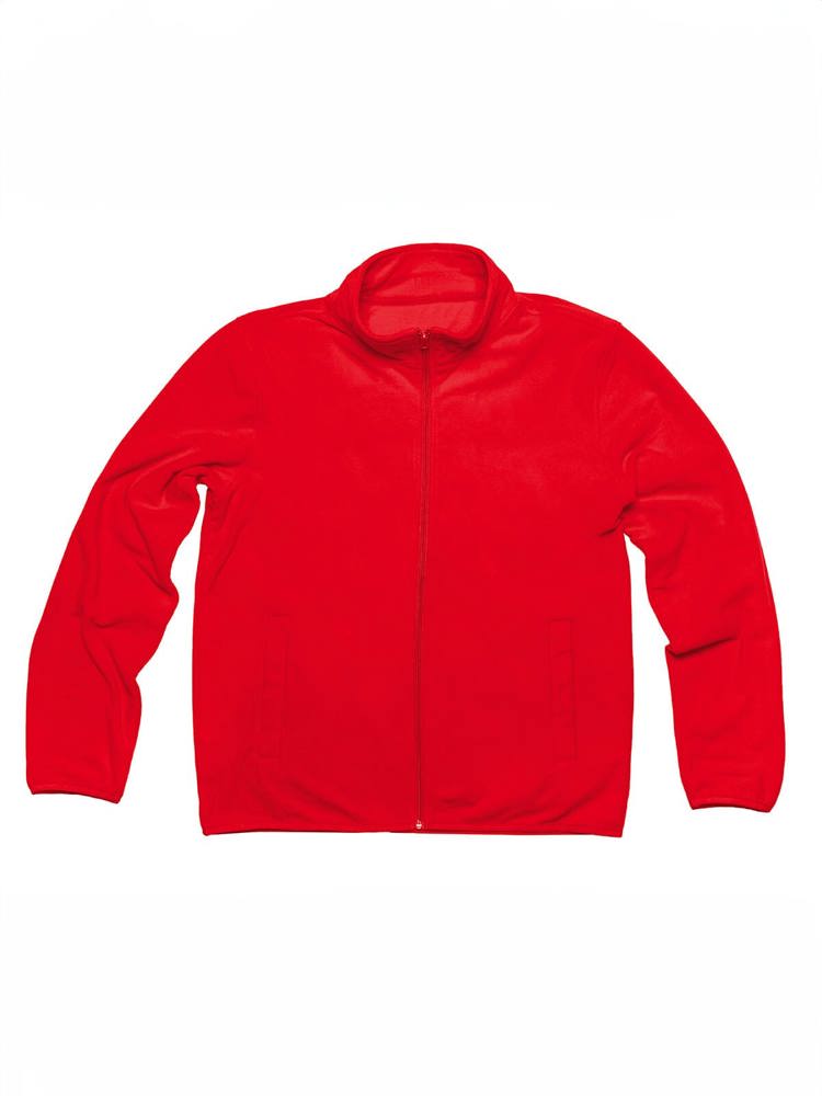 BS Niagara veste polaire full zip, 160 gr/m² - Rouge (PMS 186c)