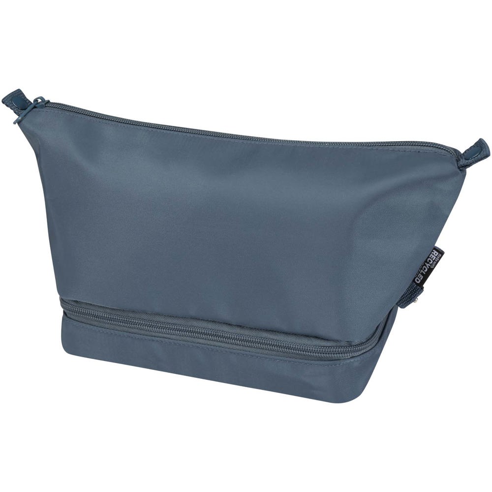 Sac de toilette de voyage Trip Aware™ de 6 L en matériaux recyclés - Bleu hale