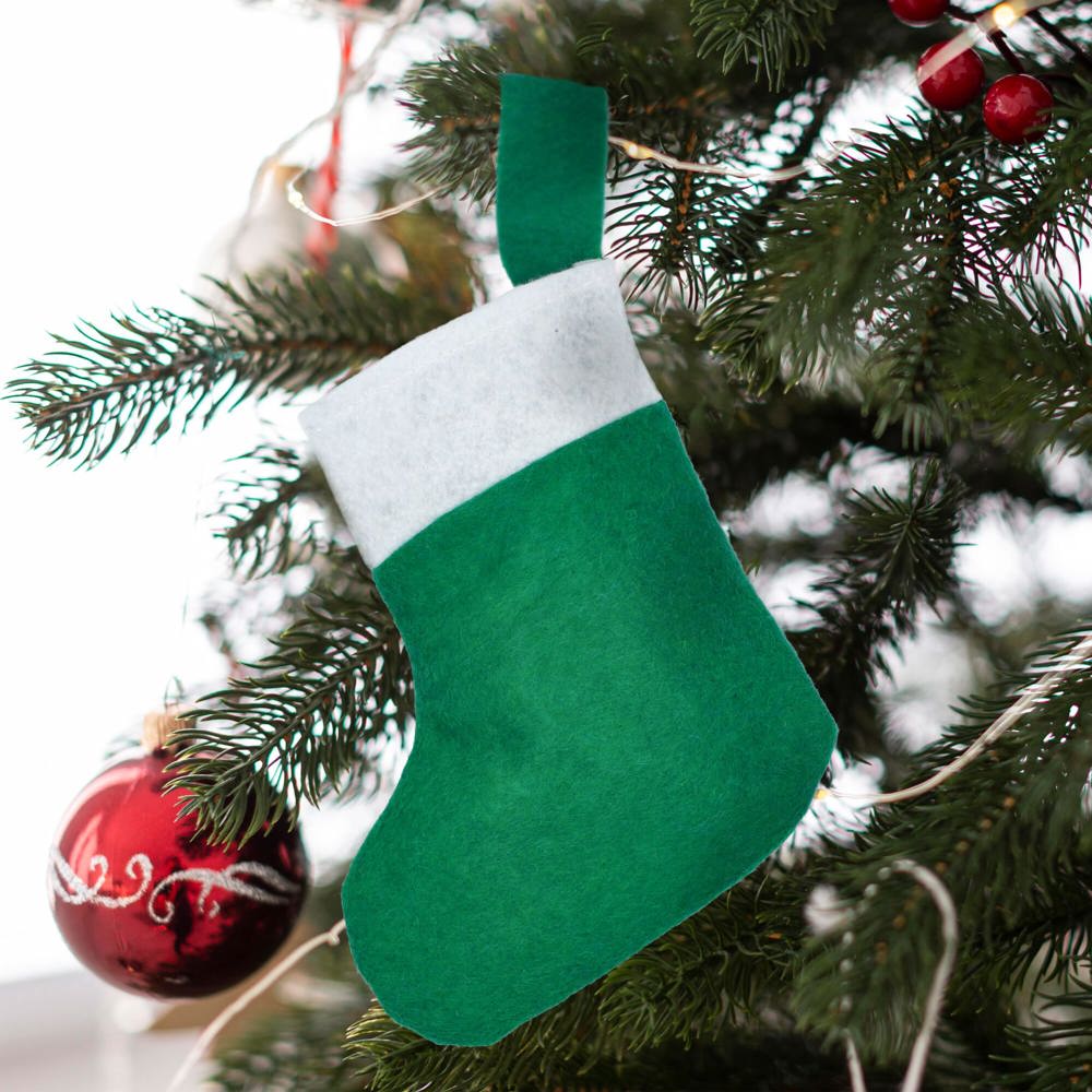 Bas de Noël en feutre 20 cm