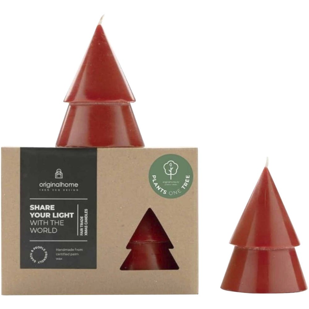 Bougie Originalhome format moyen - set de 2 - Rouge