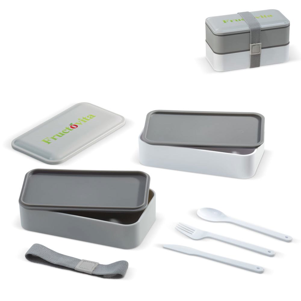 Boîte à bento avec couverts 1250ml