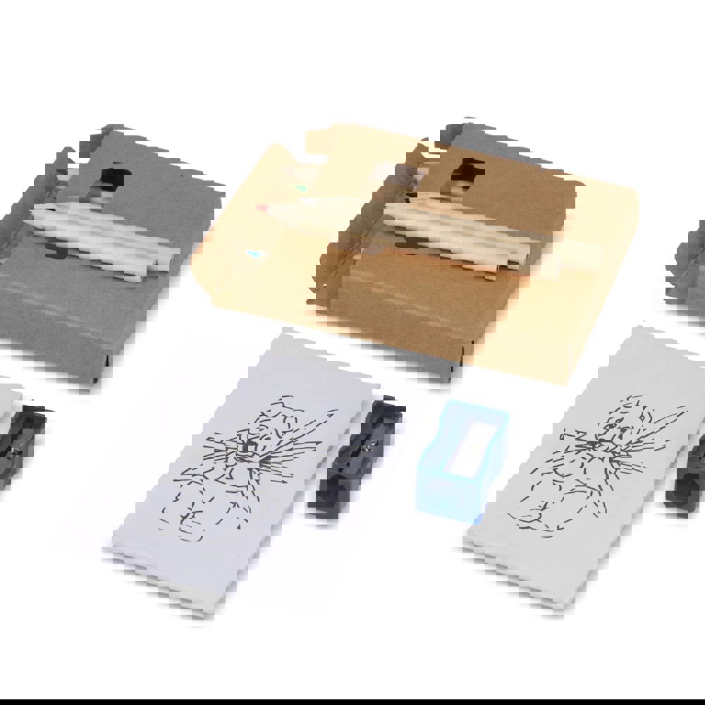 8-delige kleurset in kraft doosje