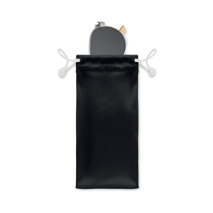 HONIARA - Bamboe zonnebril met hoesje